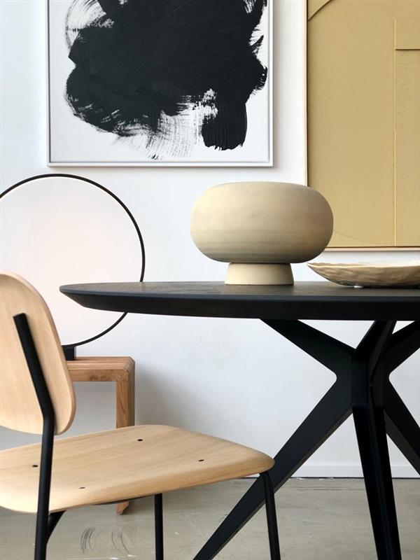 Eettafel Grayson antraciet ⌀150 cm