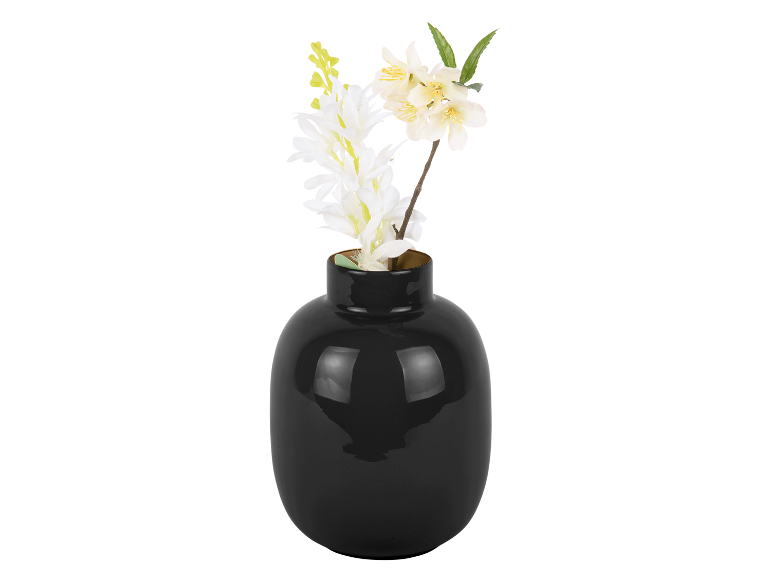 Vase Mila large iron enamel black