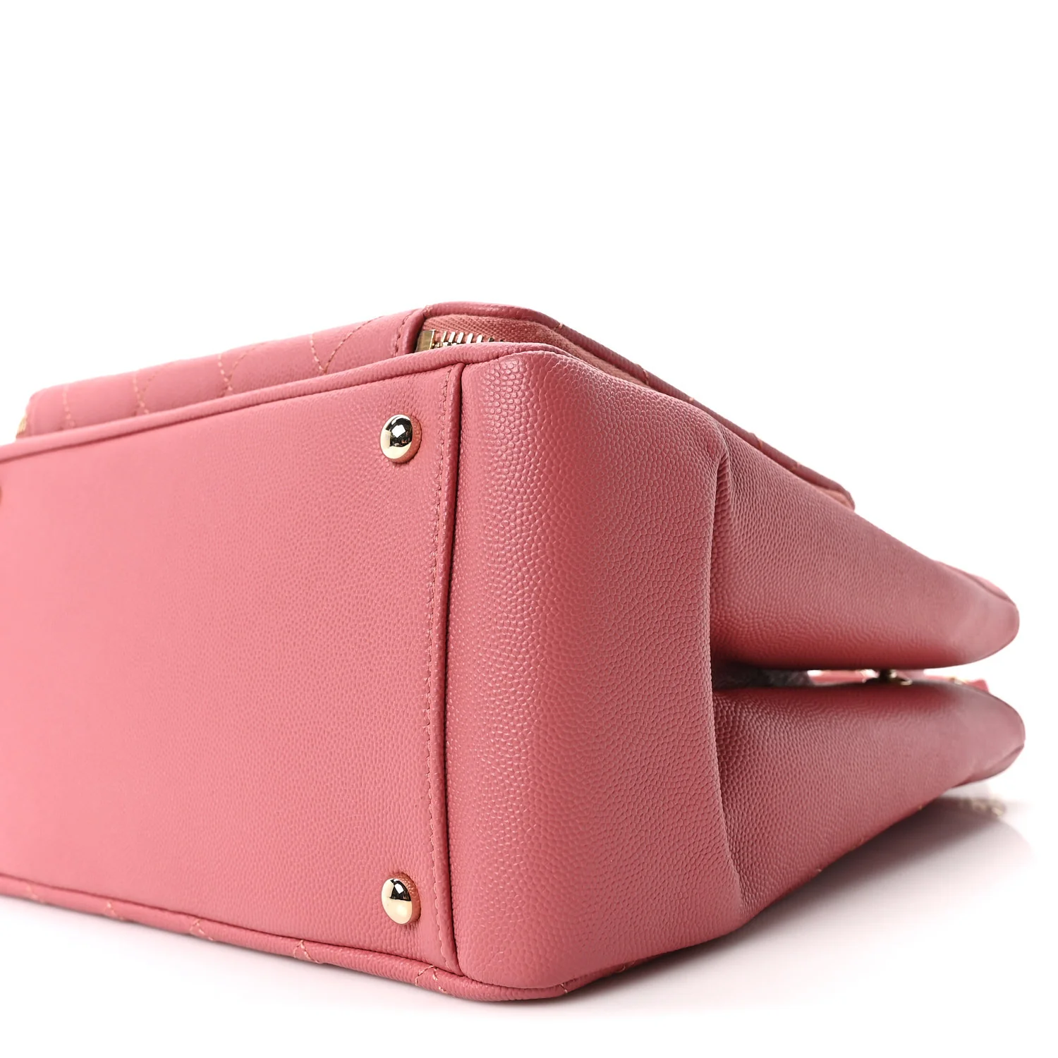 Caviar Quilted Small Business Affinity Shopping Bag Pink - Top Club