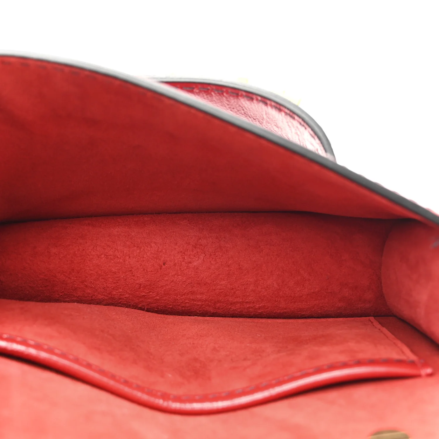 Calfskin J'Adior Chain Flap Bag Red - Top Club