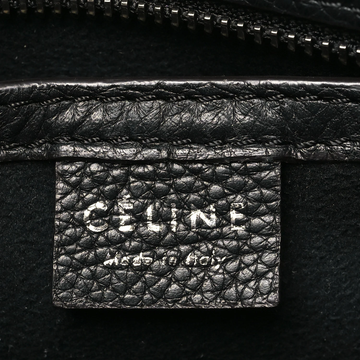 Pebbled Calfskin Nano Luggage Black - Top Club