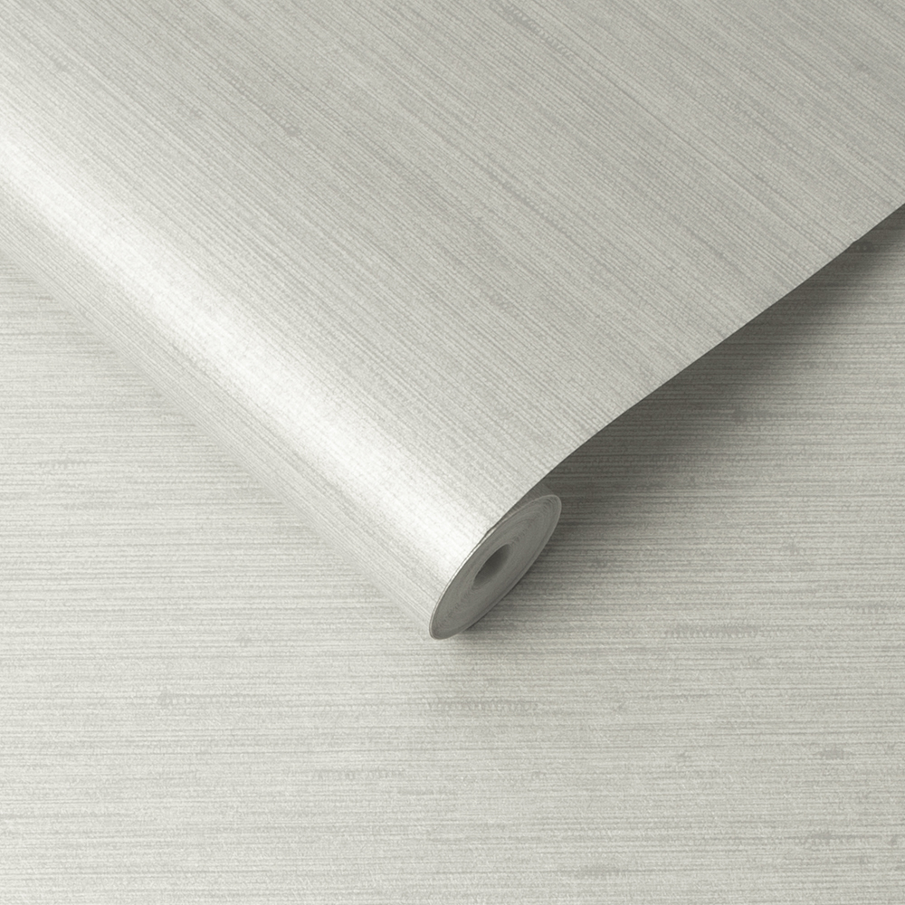 Graham & Brown - Vliesbehang - Silk Texture Pearl - 10mx52cm