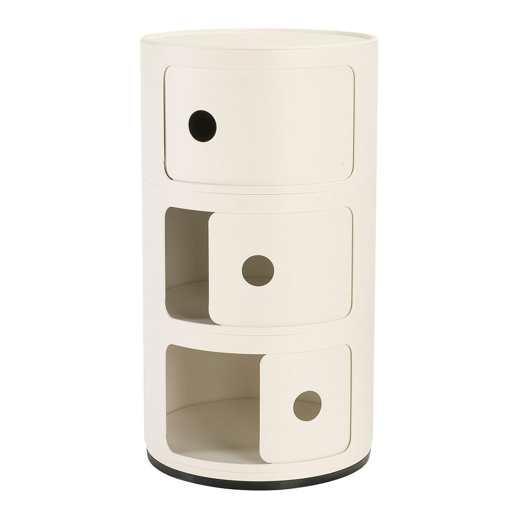 Nachtkastje Componibili Recycle 3 white