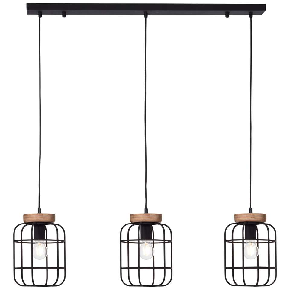 Hanglamp Glenda 3-lichts zwart Glenda hanglamp 3-lichts zwart #1
