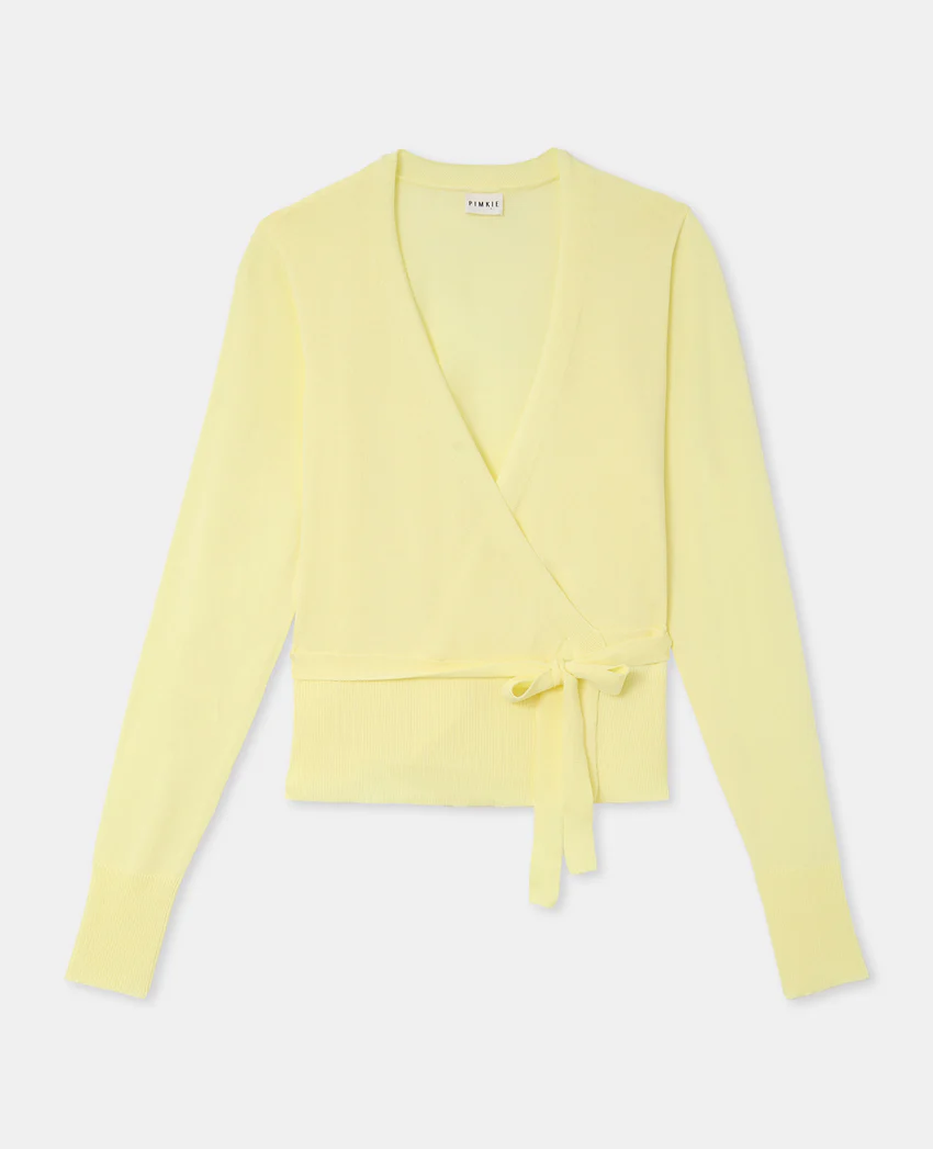 Pimkie Gilet cache-cœur en maille fine