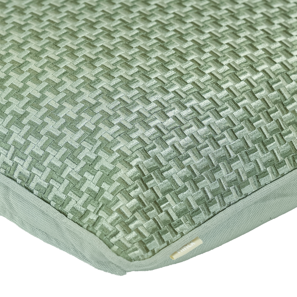 Sierkussen Richstitch linnen dewgreen 40x40 cm