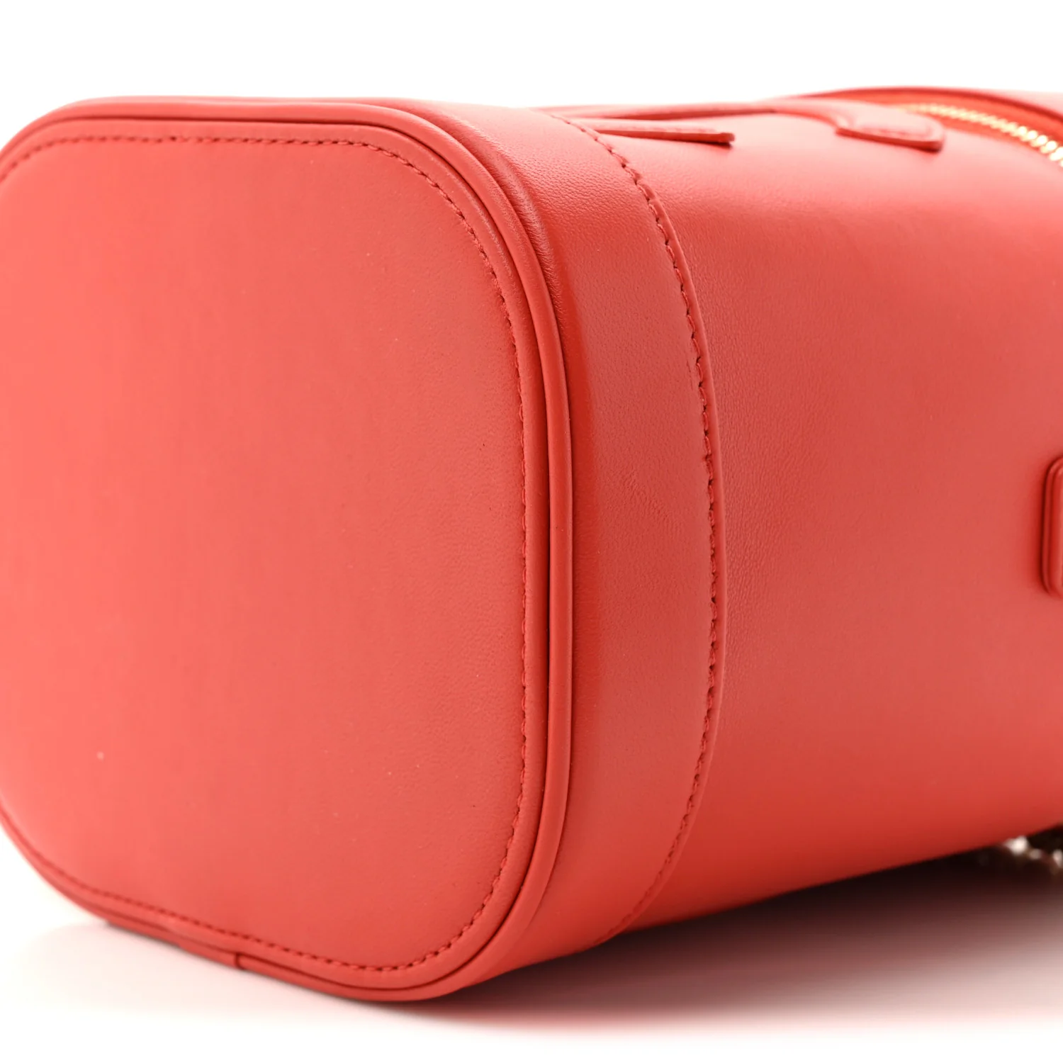 Lambskin Timeless Vanity Cosmetic Case Red - Top Club