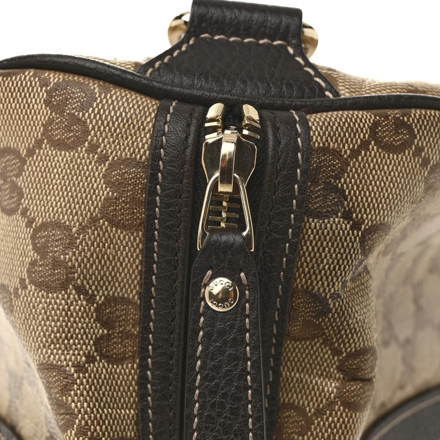 Crystal Monogram Medium Joy Boston Dark Brown - Top Club