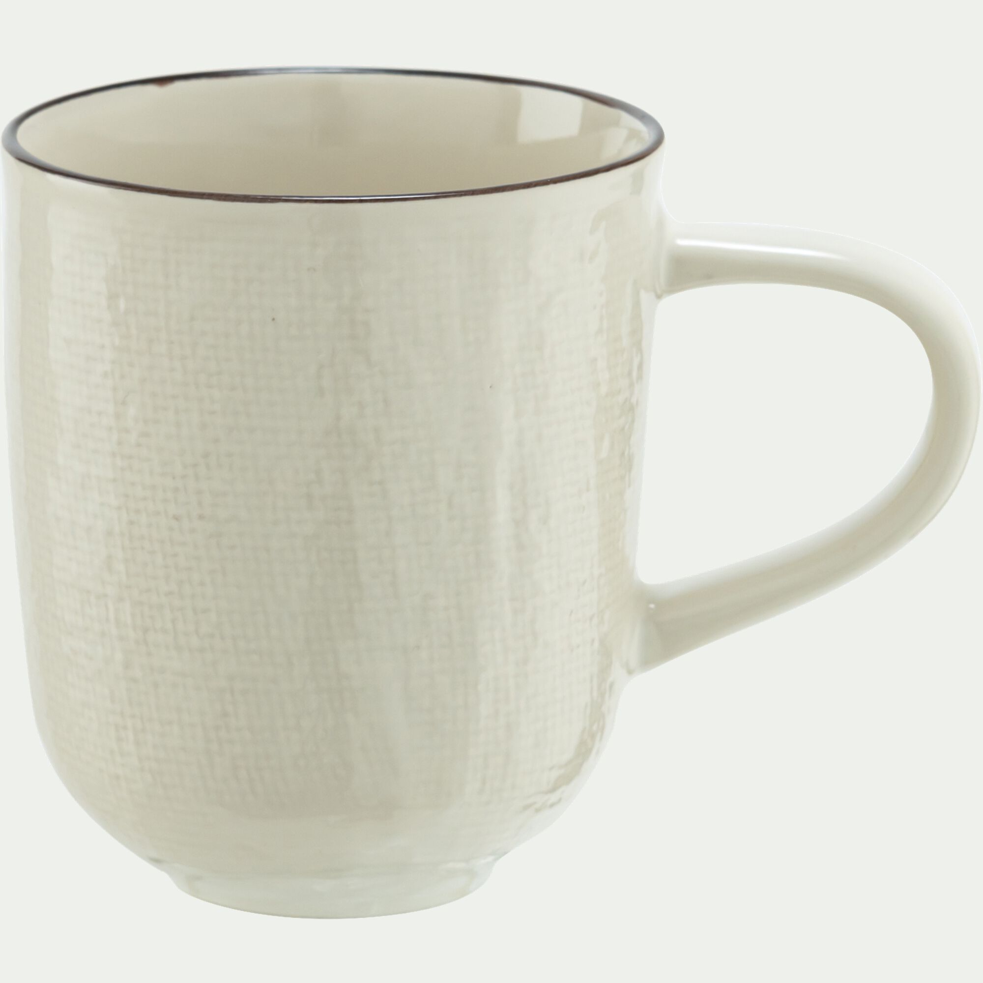 ZIA - Mug en grès - blanc