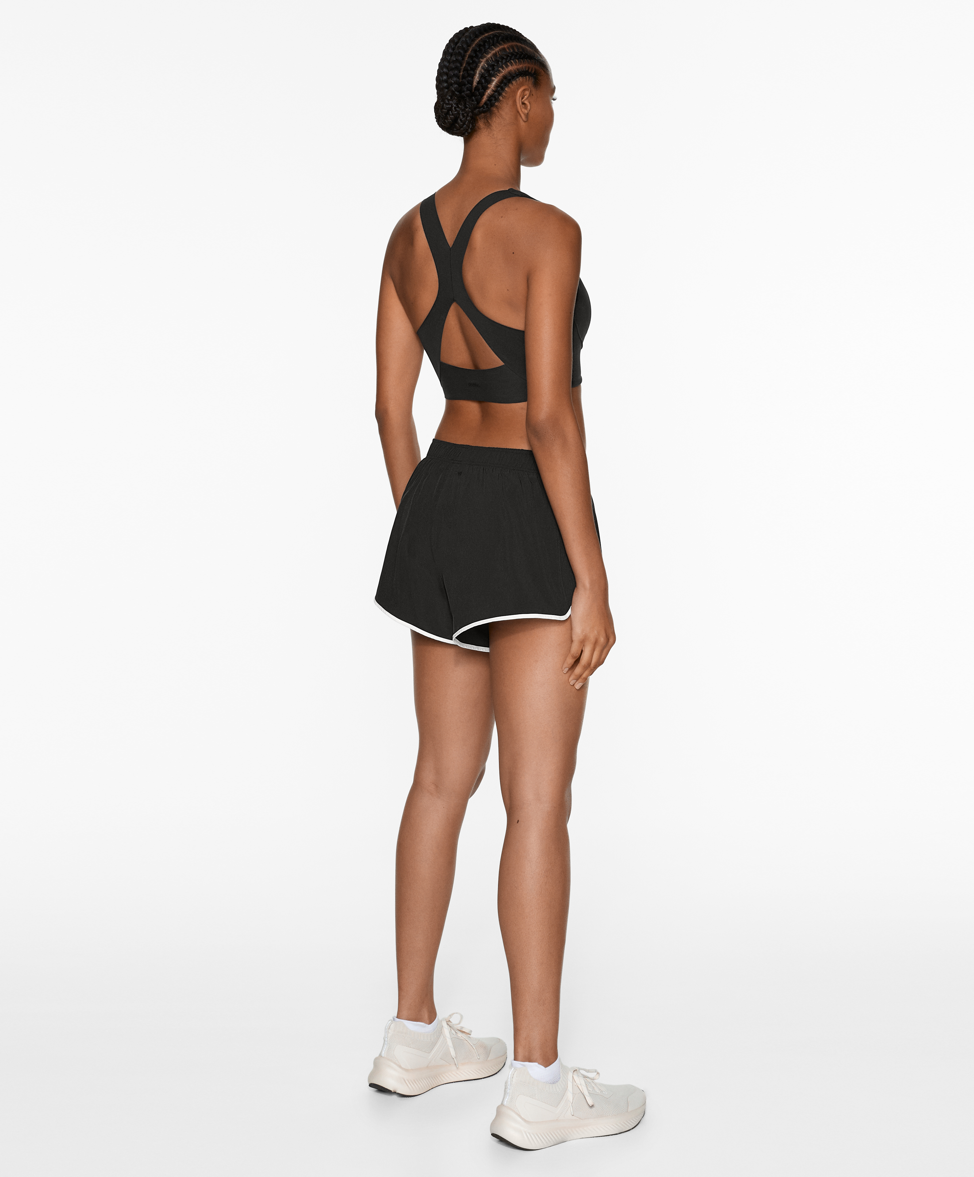 OYSHO Double running shorts with piping