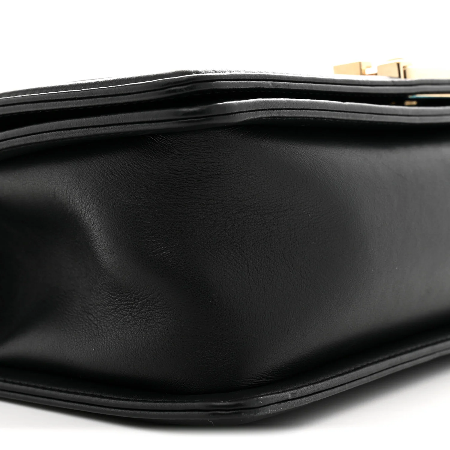 Lambskin Chevron Quilted Medium Boy Flap Black - Top Club