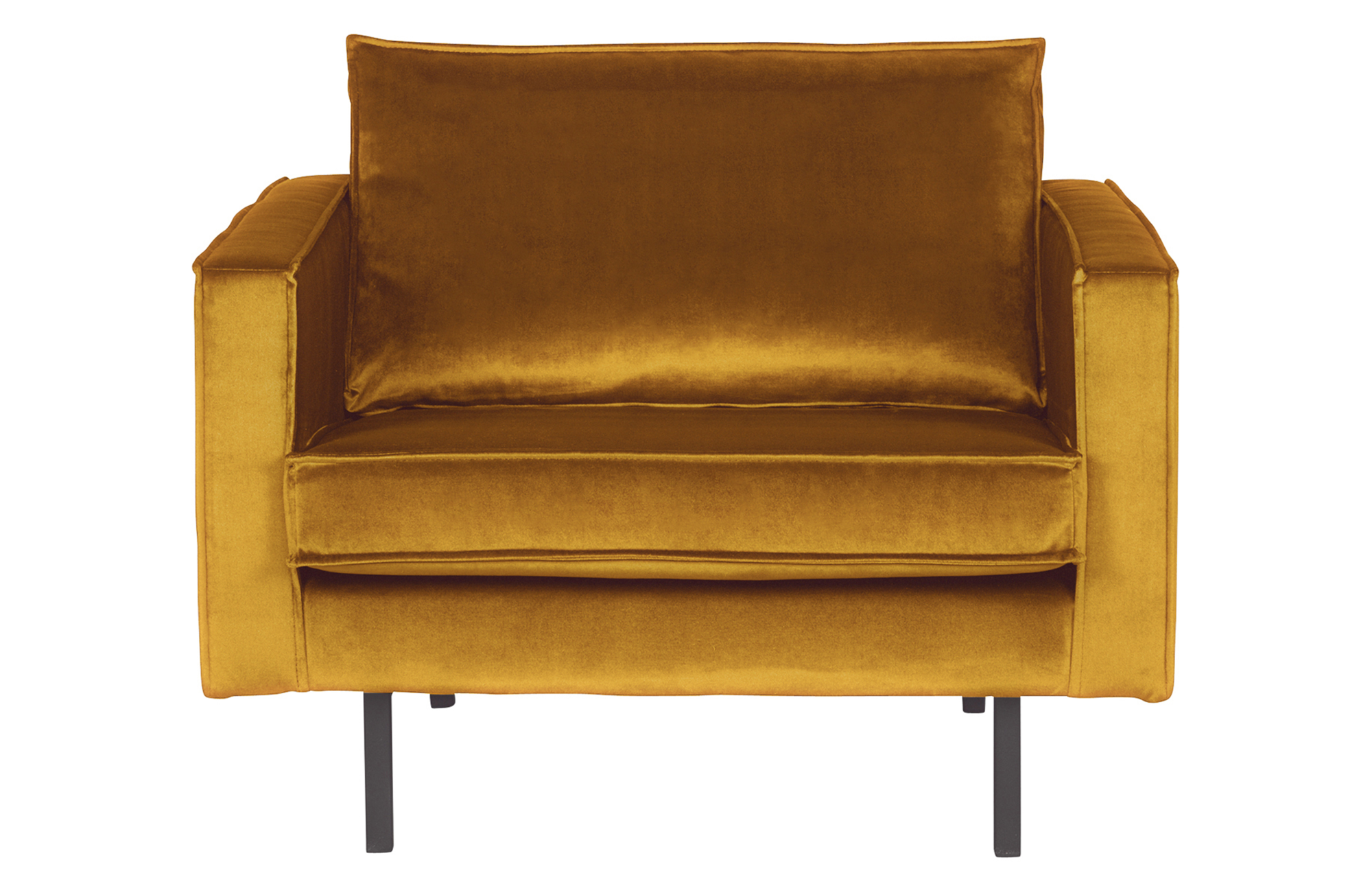 Fauteuil Rodeo velvet oker Rodeo fauteuil velvet oker