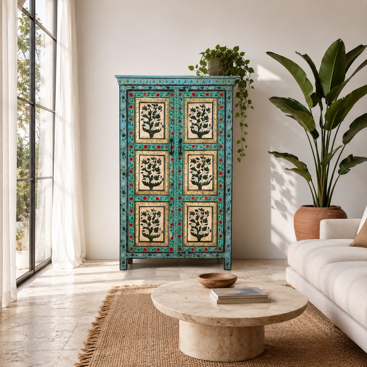 Drisina - Handbeschilderd Vintage Dressoir