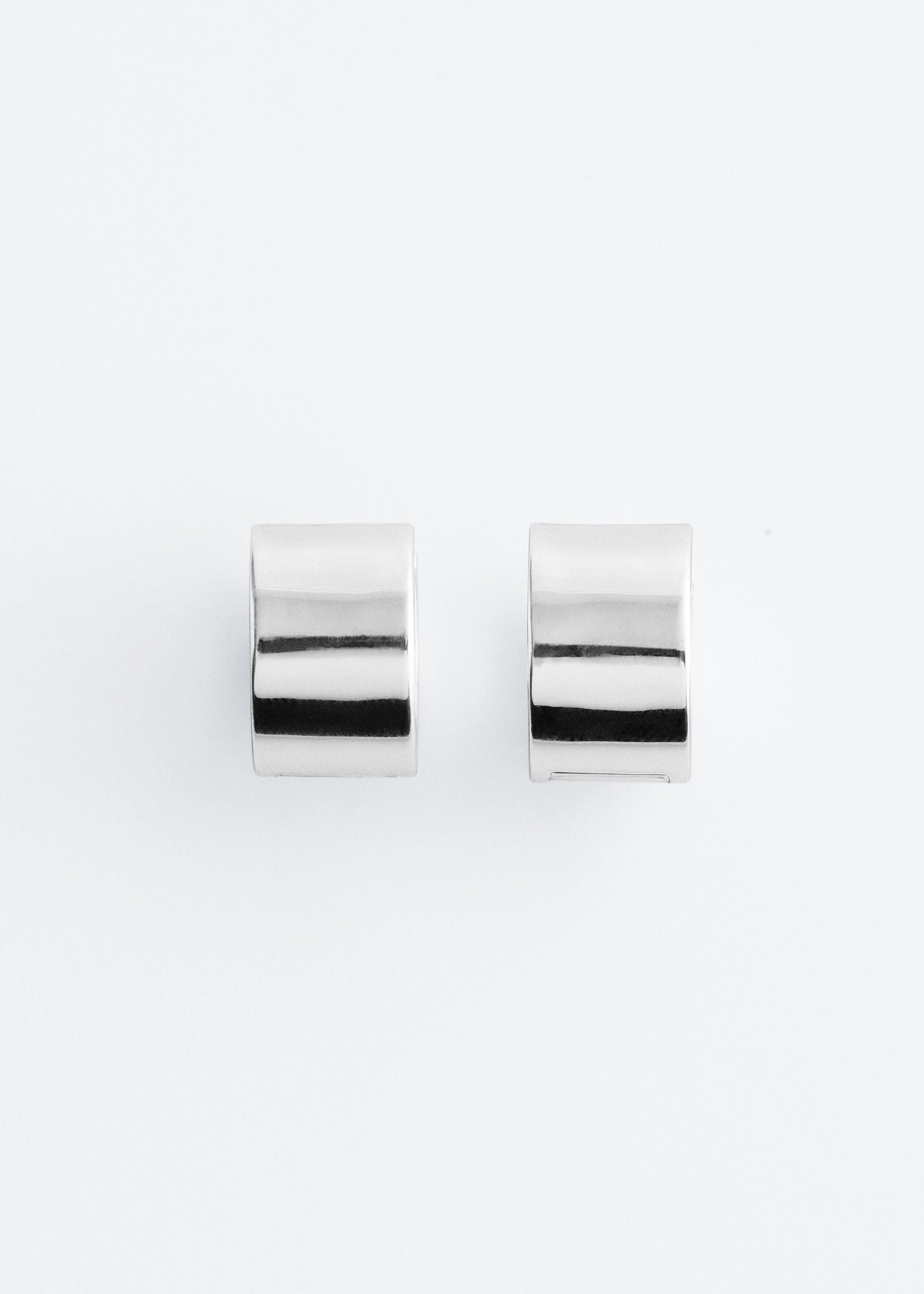 & Other Stories CHUNKY ANGULAR HOOP EARRINGS
