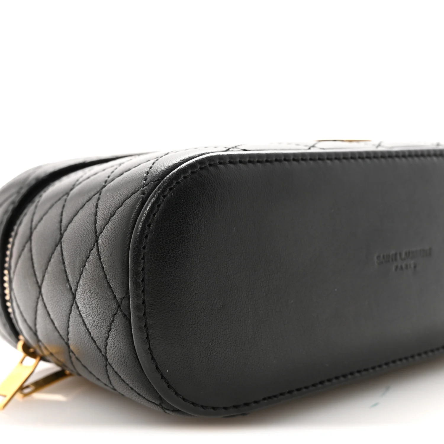 Lambskin Quilted Mini Gaby Vanity Case Black - Top Club