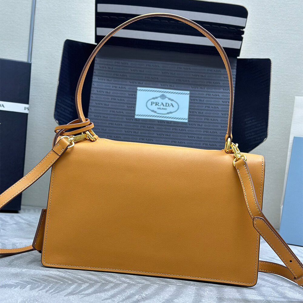 Prada Soft Sound medium leather shoulder bag(high-end grade) - Top Club