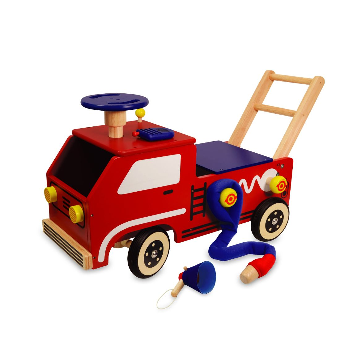 Speelgoed Loopwagen Brandweer XL