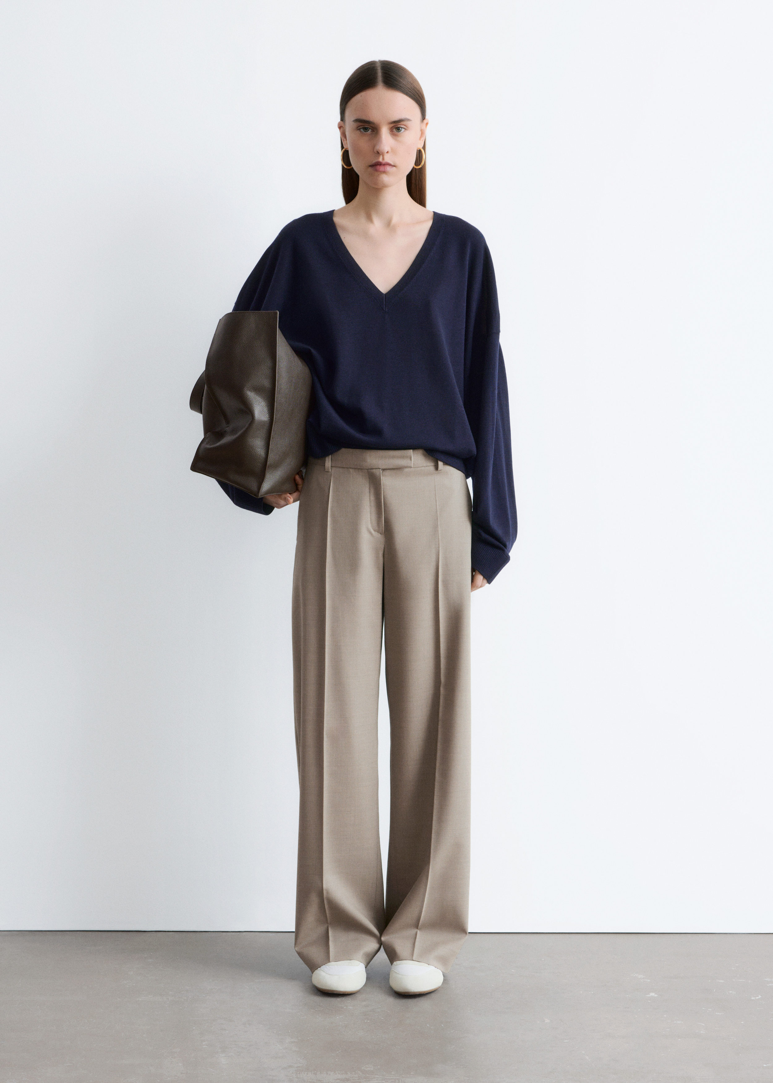 & Other Stories WOOL PRESS-CREASE TROUSERS