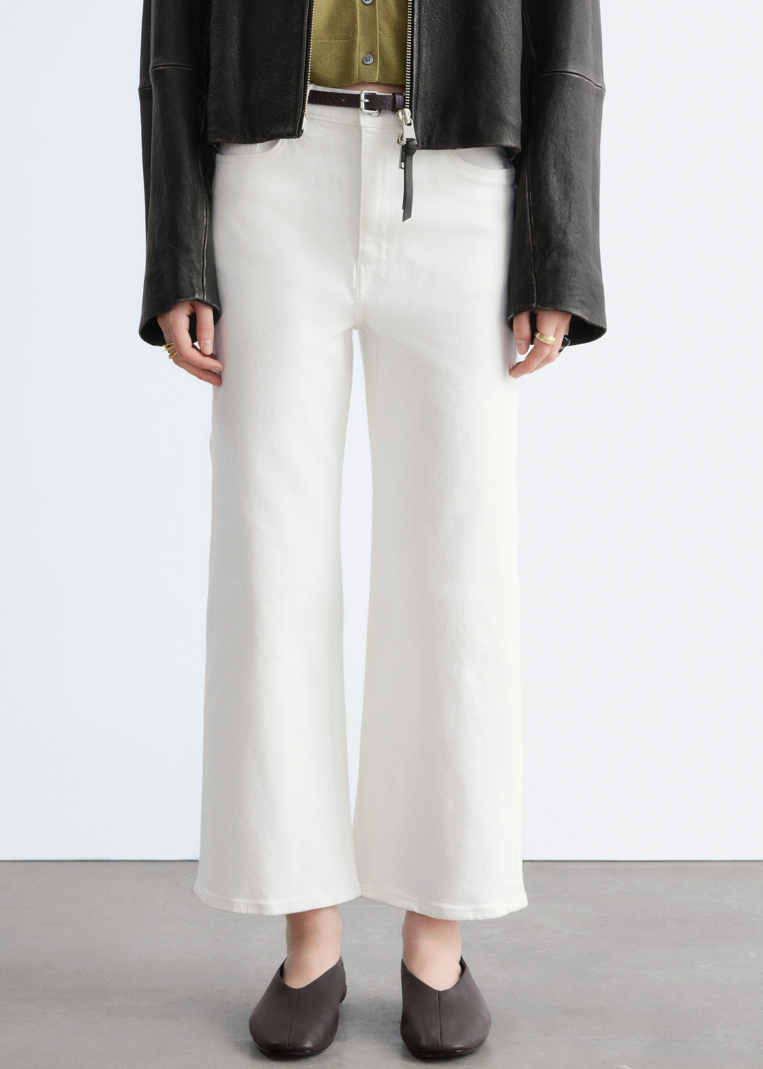 & Other Stories CROPPED WIDE-LEG JEANS