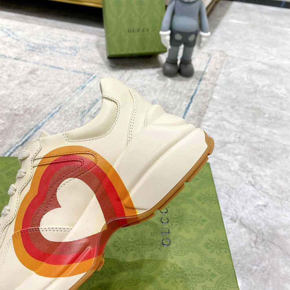 Gucci Heart Chunky Rhyton Sneaker - Top Club