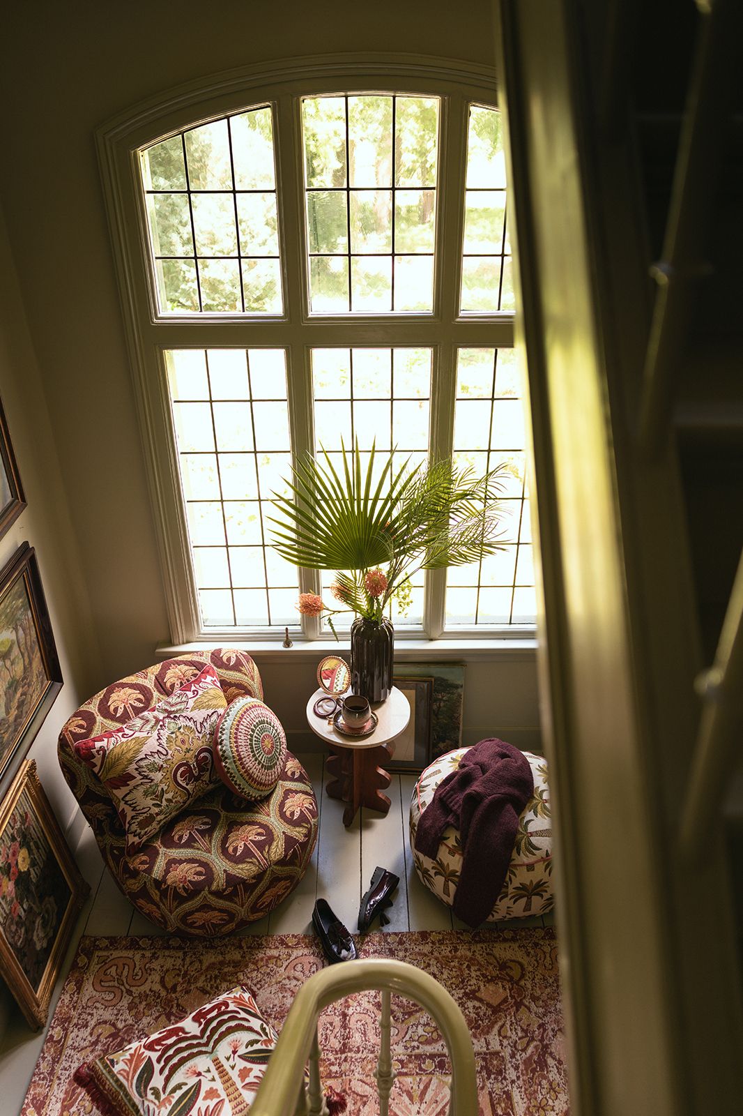 Multicolour vloerkleed met print