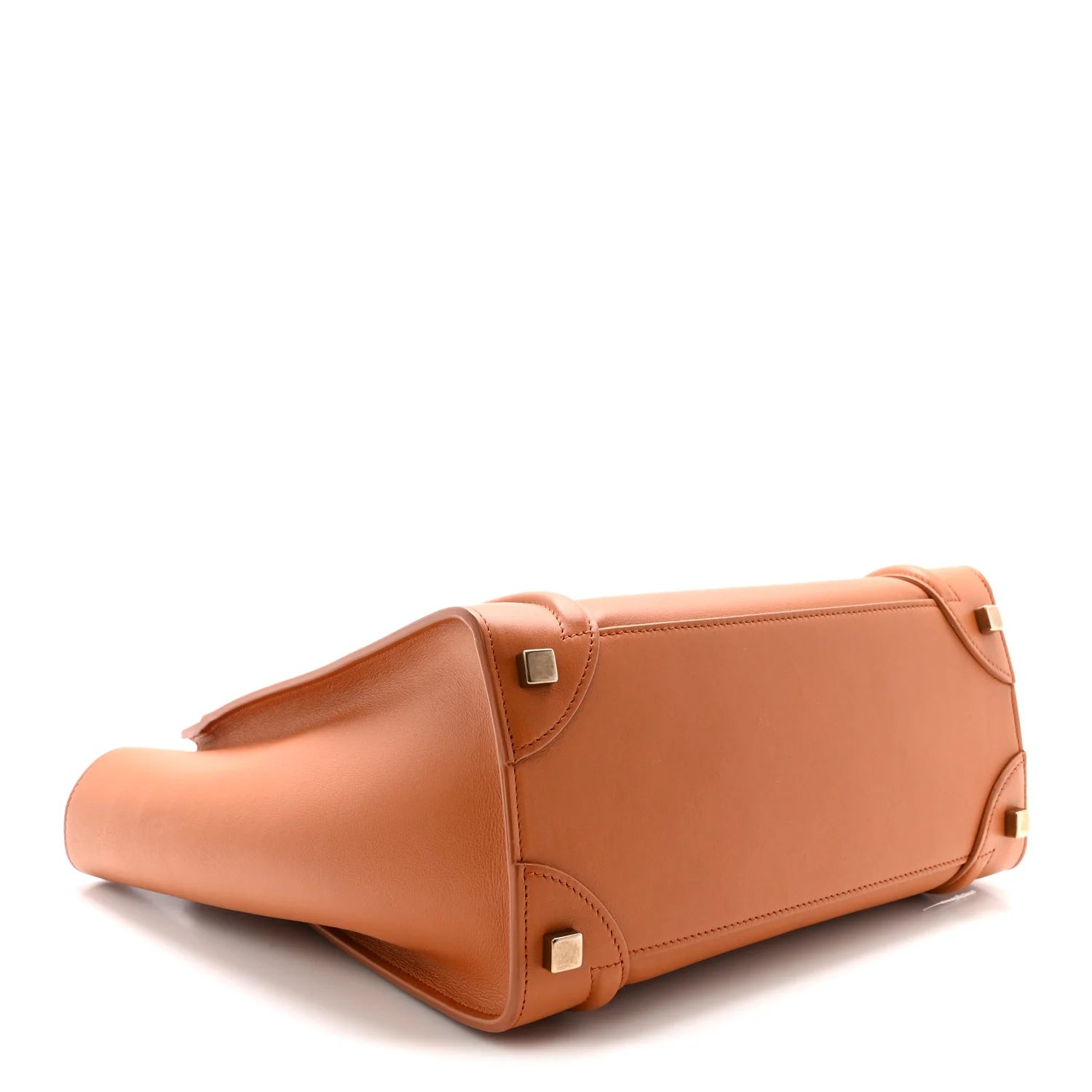 Smooth Calfskin Micro Luggage Light Copper - Top Club