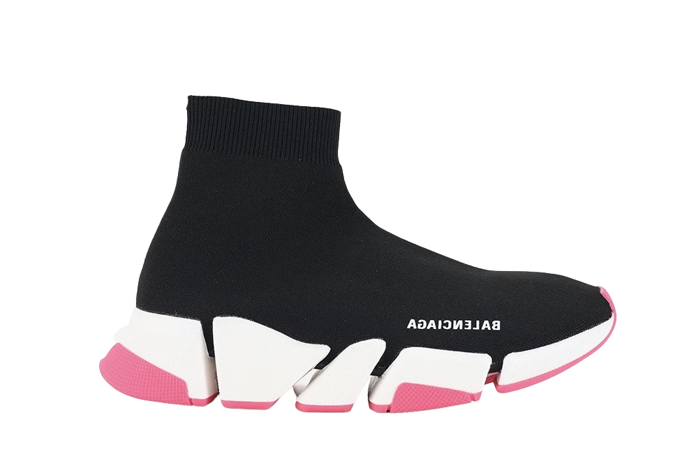 Balenciaga Speed 2LT BLACK/WHITE/PINK - Sneaker Replica Workshop