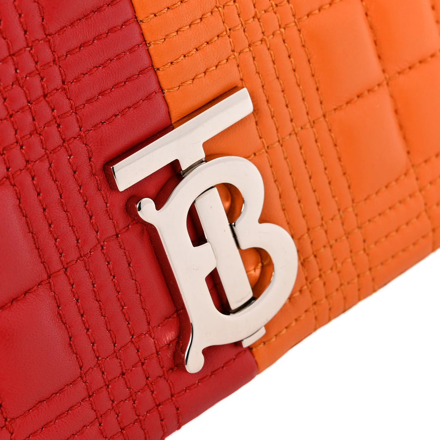 Lambskin Quilted Small Lola Bag Bright Red Orange - Top Club