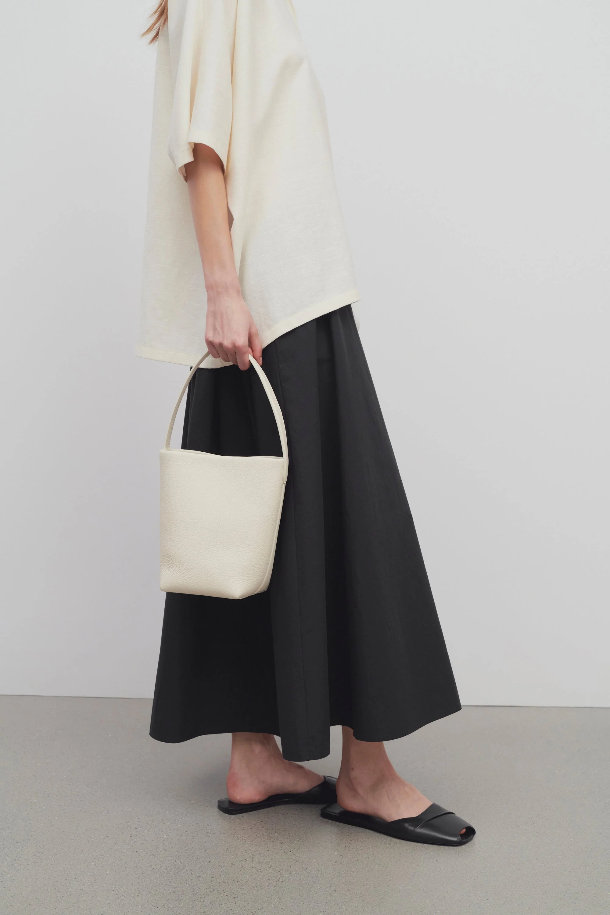 Small N/S Park Tote Bag in Leather - Top Club