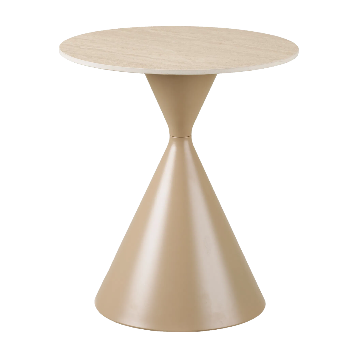 Bijzettafel Anisa beige Ø50 cm