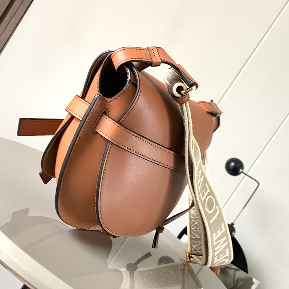 Loewe Small Gate bag in soft calfskin and jacquard - Top Club