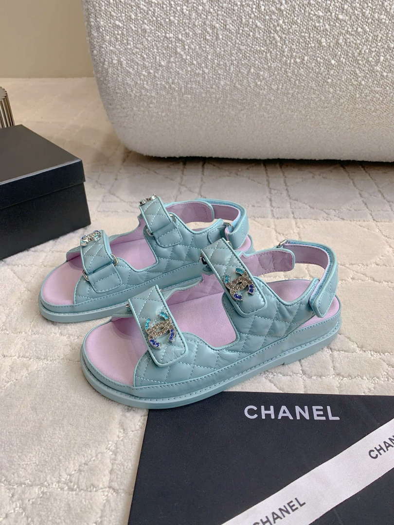 Chanel Women's Velcro Sandals Fashion Shoes C93427 - Sneaker Replica Workshop
