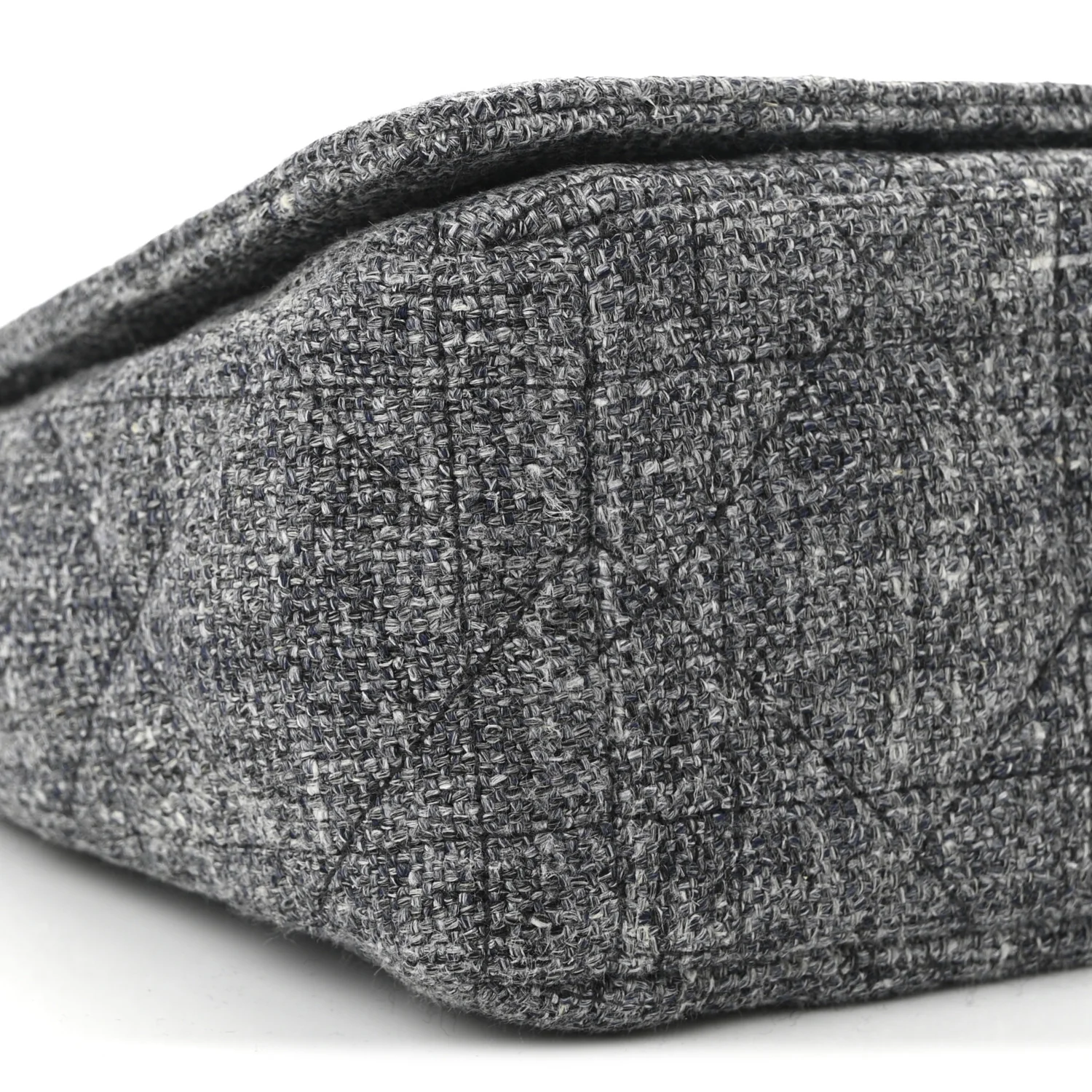 Tweed Macrocannage Medium Caro Bag Black - Top Club