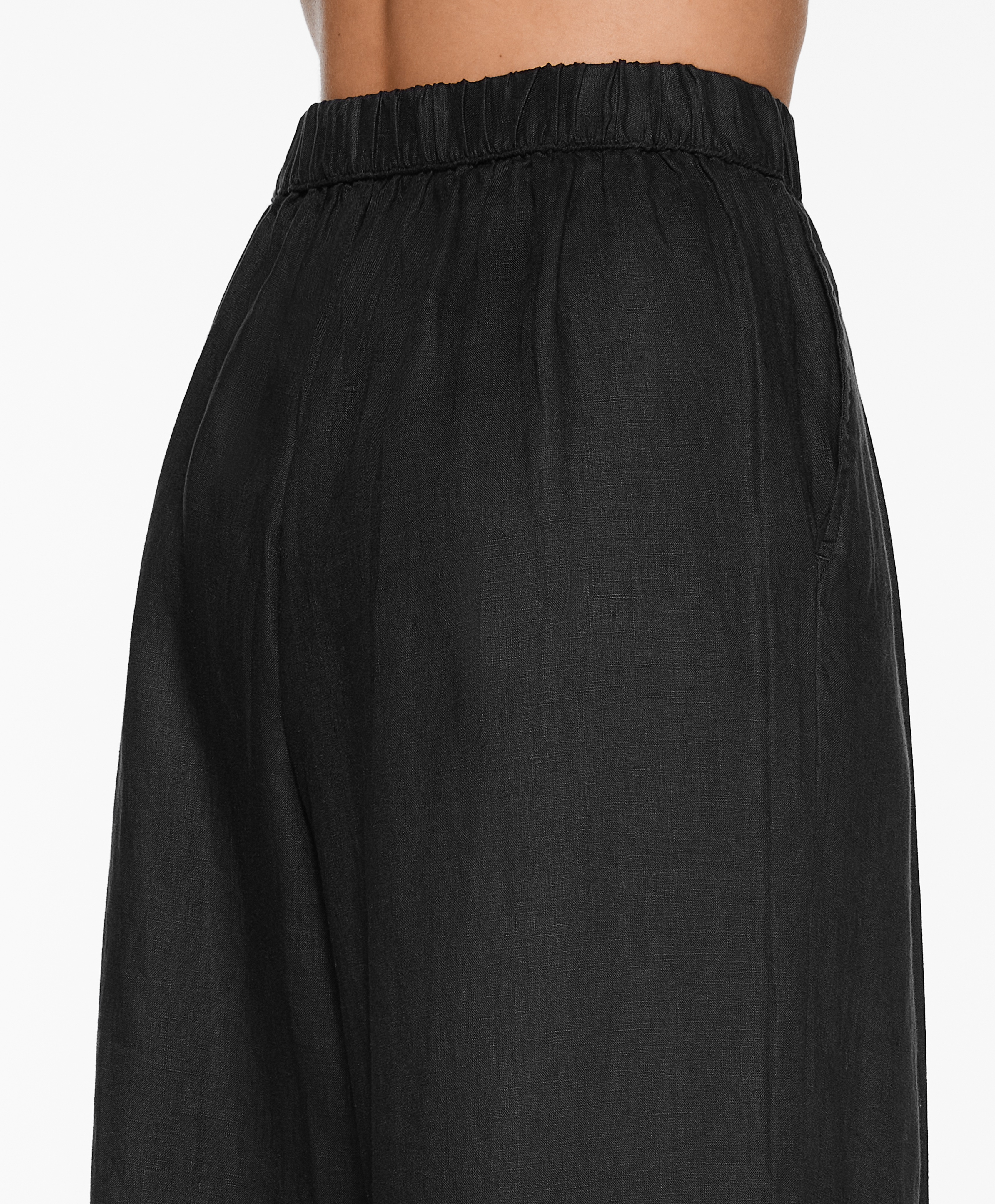 OYSHO Tailored-fit 100% linen trousers