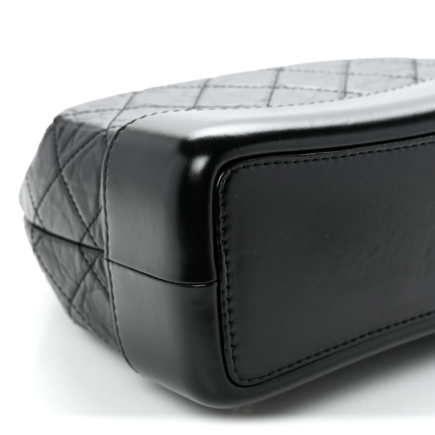 Aged Calfskin Quilted Small Gabrielle Backpack Black - Top Club