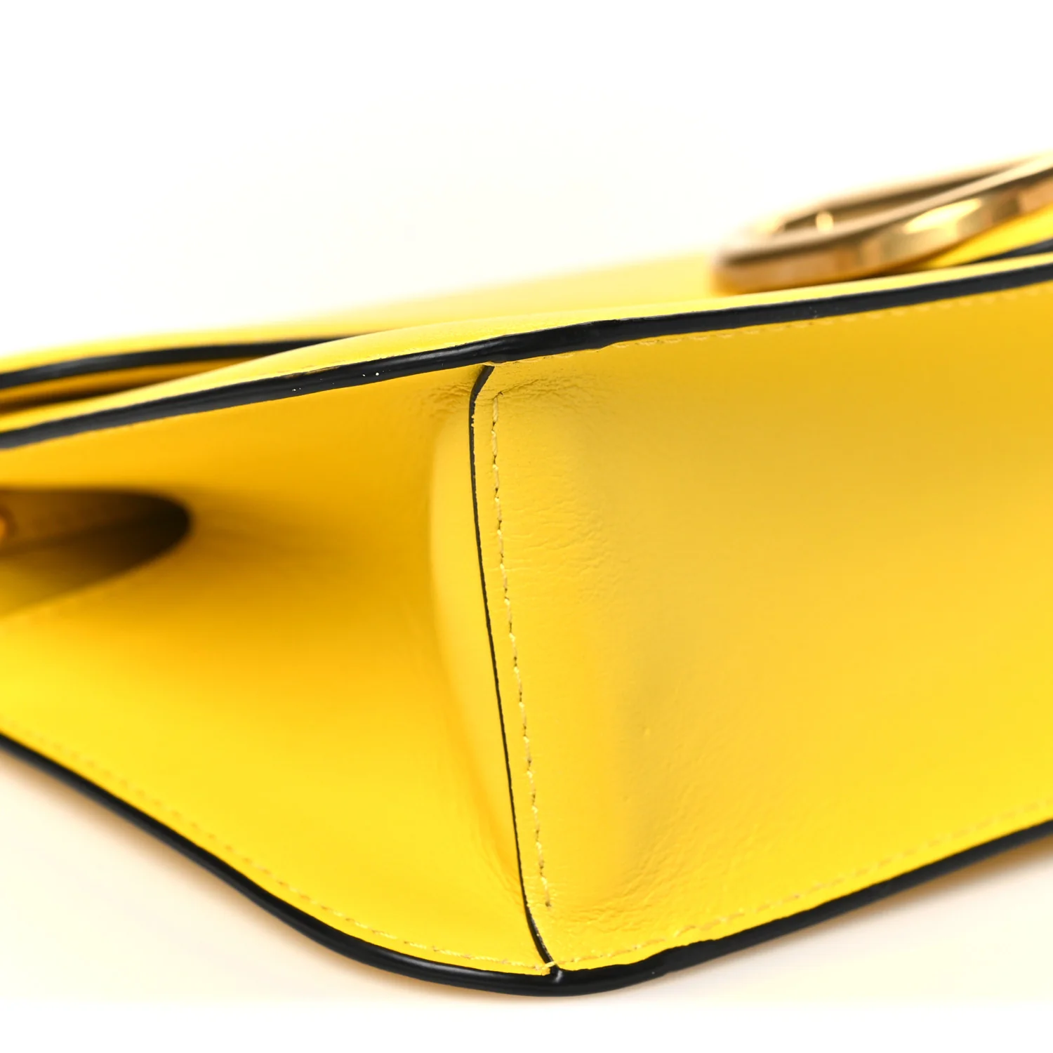 Calfskin Vlogo Loco Shoulder Bag Bright Lemon - Top Club