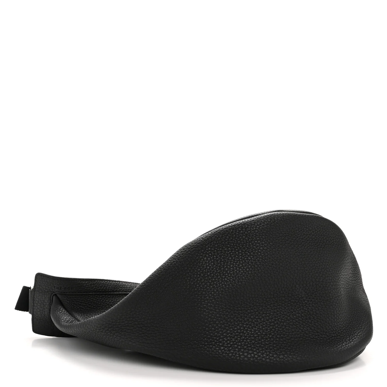 Grained Calfskin Large Slouchy Banana Bag Black - Top Club
