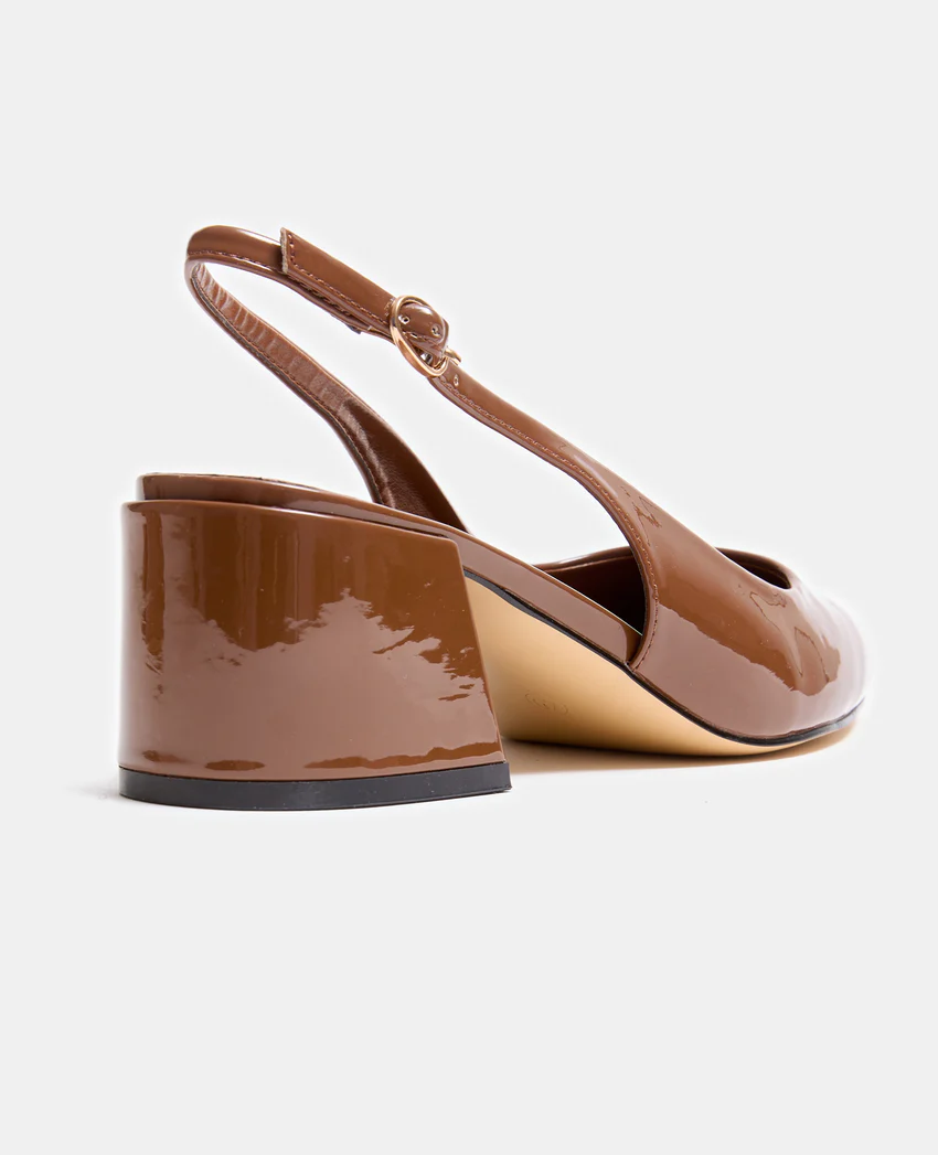Pimkie Sandales vernies avec bouts pointus et talons bloc