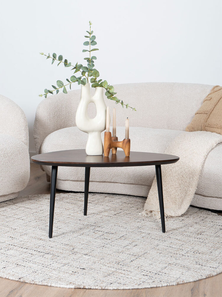Vloerkleed Cross Beige – Rond ø200 cm