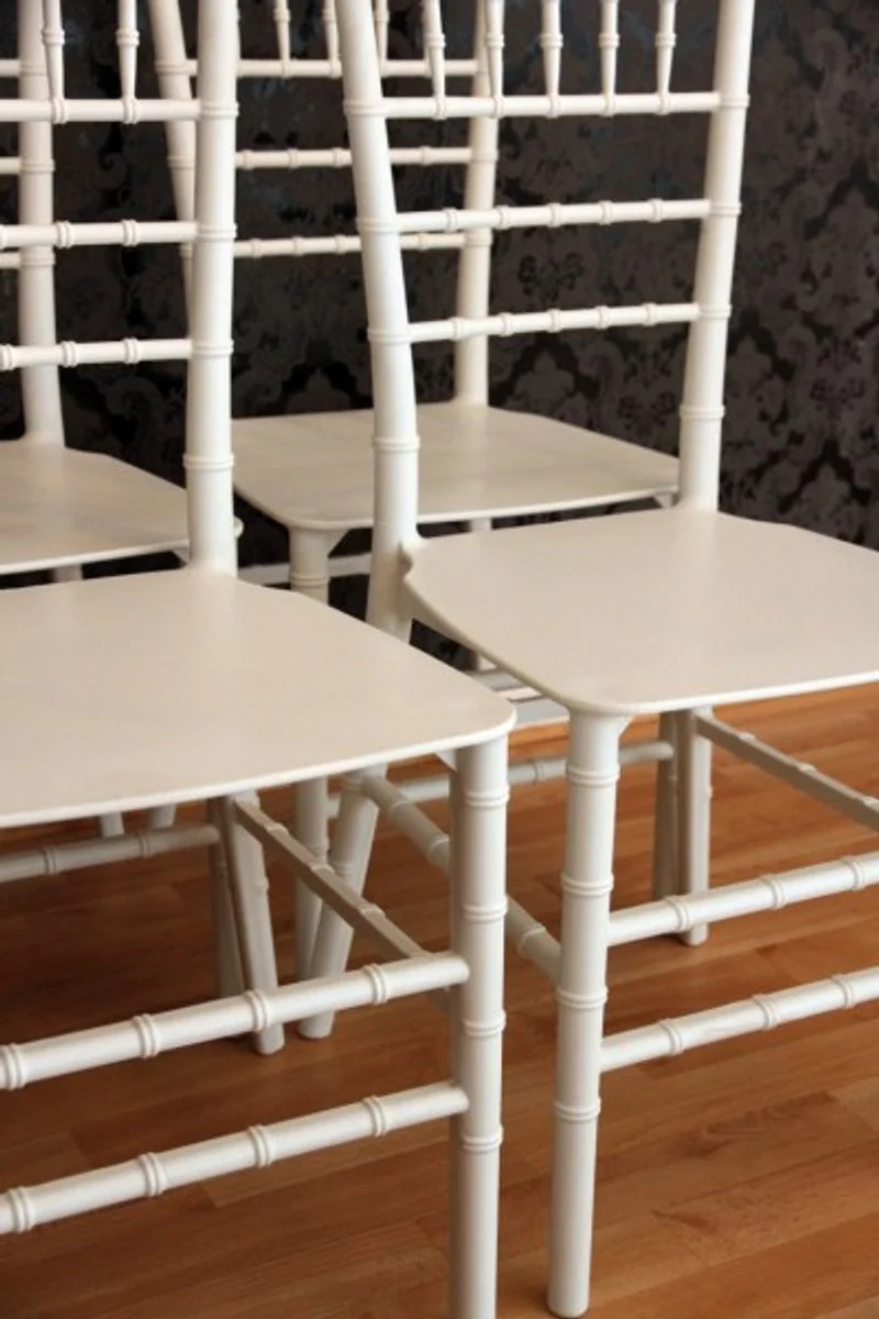 Set of 4 Designer Acrylic Chairs White - Ghost Chair Furniture Designer Furniture - Polycarbonate Chairs