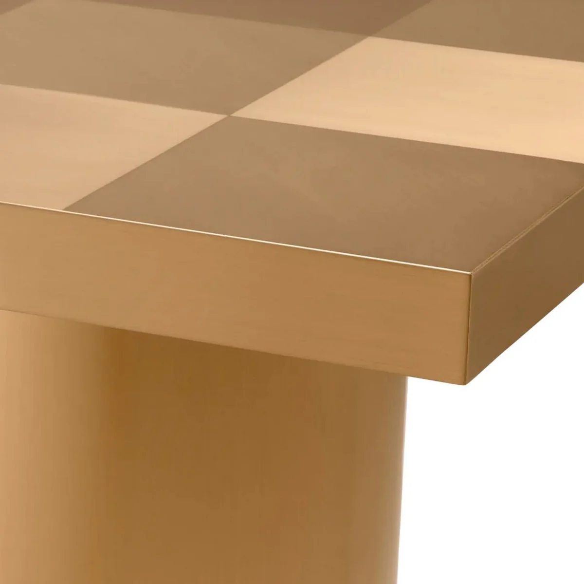 Luxury side table brass 57 x 57 x H. 50 cm - Square stainless steel table - Living room furniture - Hotel furniture - Stainless steel furniture - Luxury furniture - Luxury furnishings