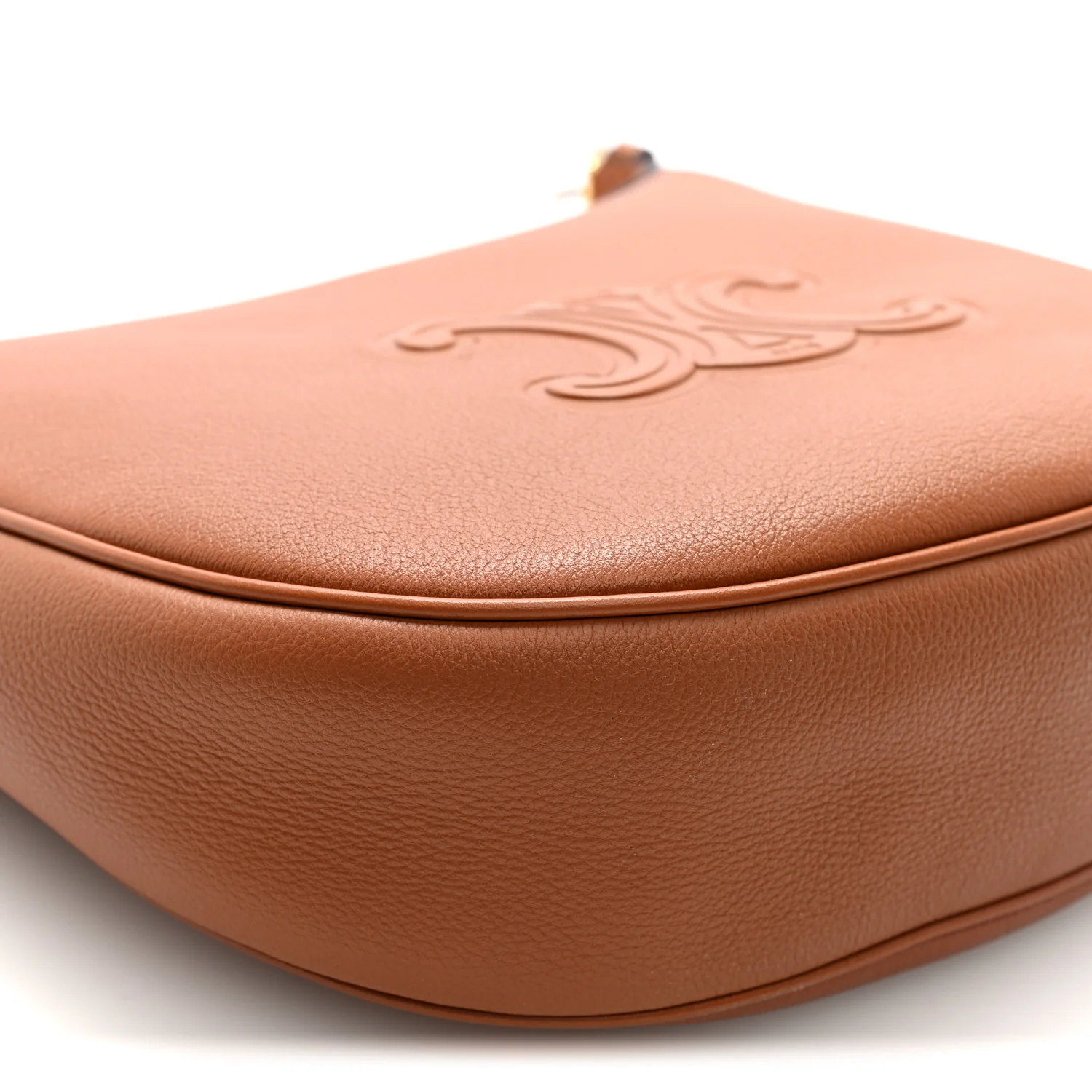 Supple Calfskin Small Triomphe Heloise Shoulder Bag Tan - Top Club