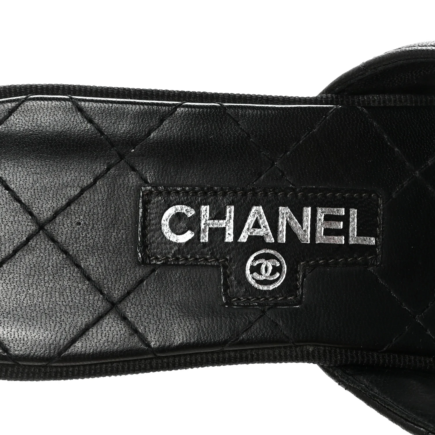 Lambskin Quilted Turnlock CC Platform Thong Sandals 39 Black - Top Club