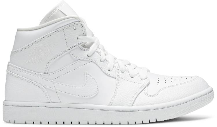 Jordan Reps 1 Mid  Triple White  554724-130 - Sneaker Replica Workshop