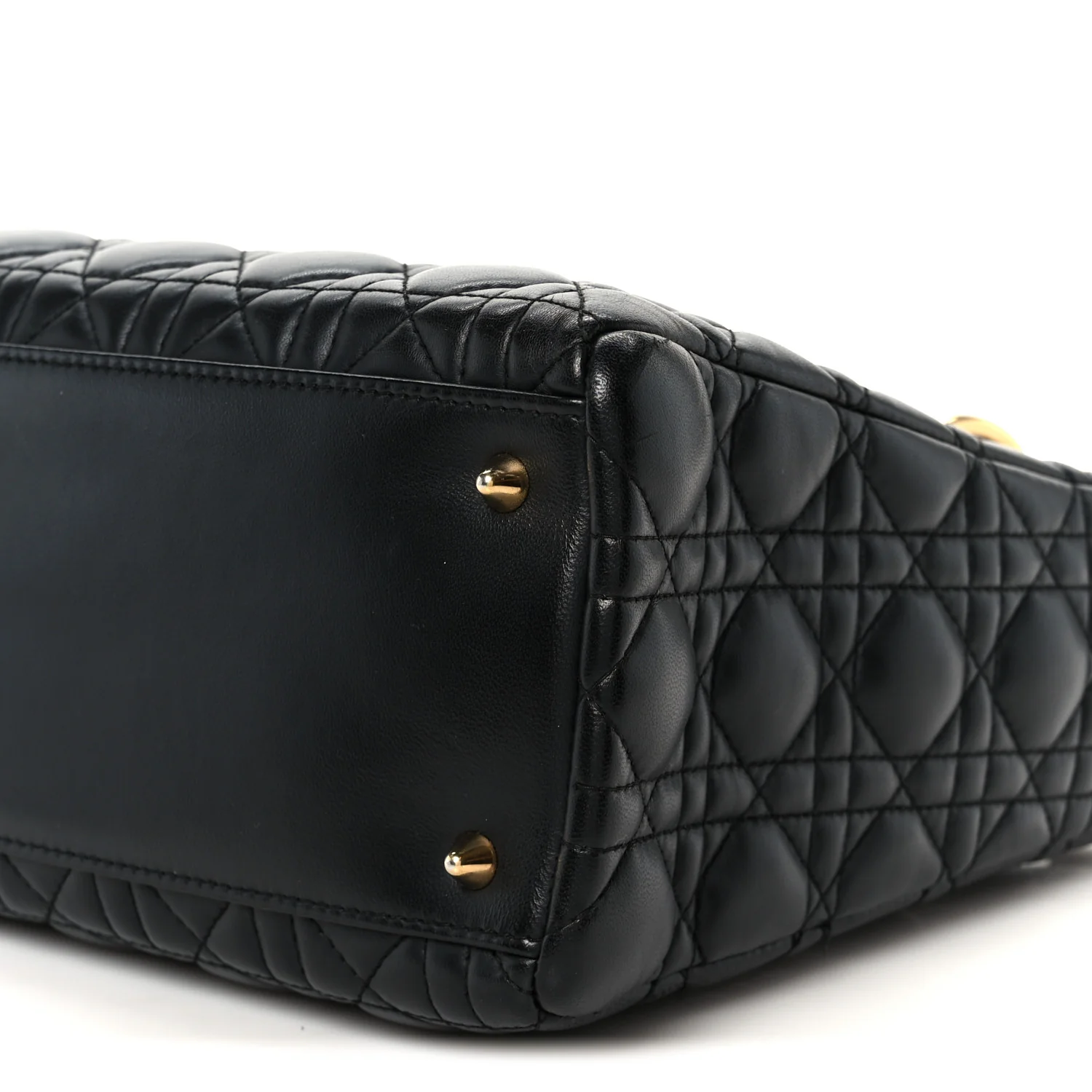 Lambskin Cannage Medium Lady Dior Black - Top Club