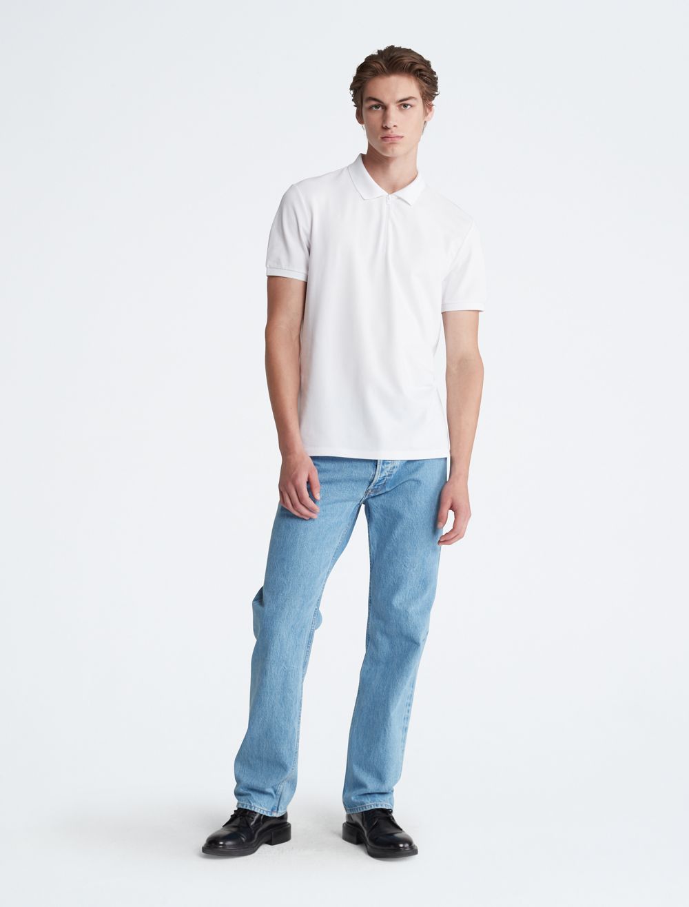 COACH Tech Zip Polo Shirt