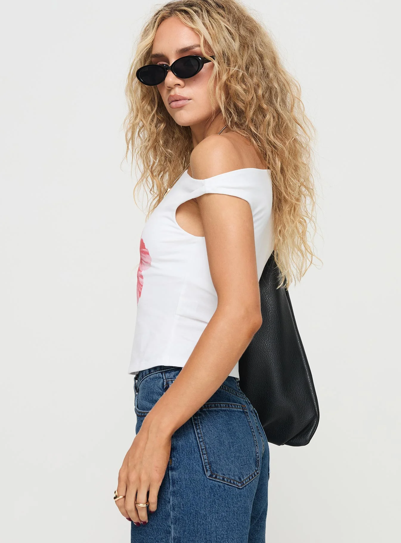 Edwardi Hibiscus Top White