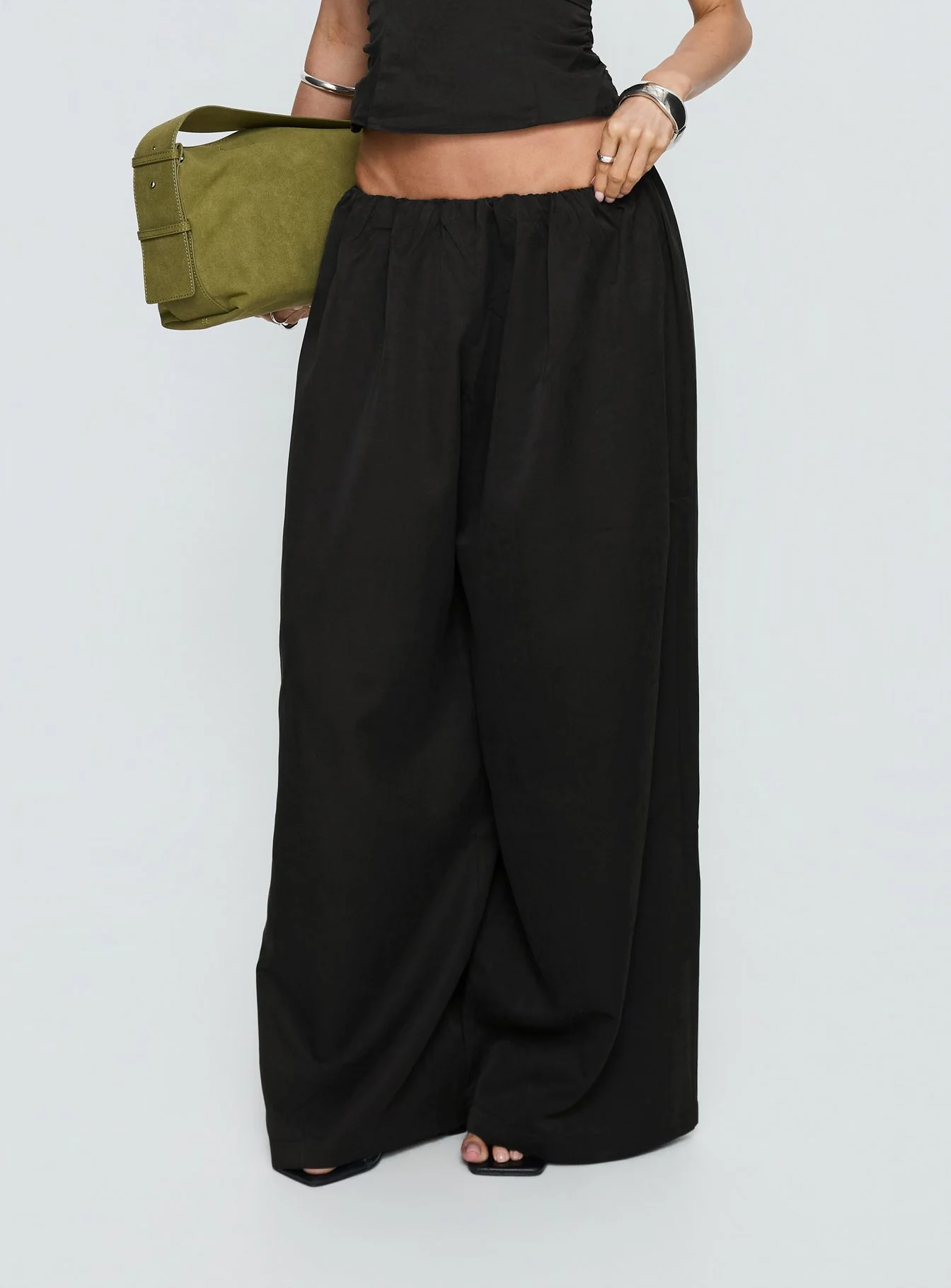 Odara Wide Leg Pants Black