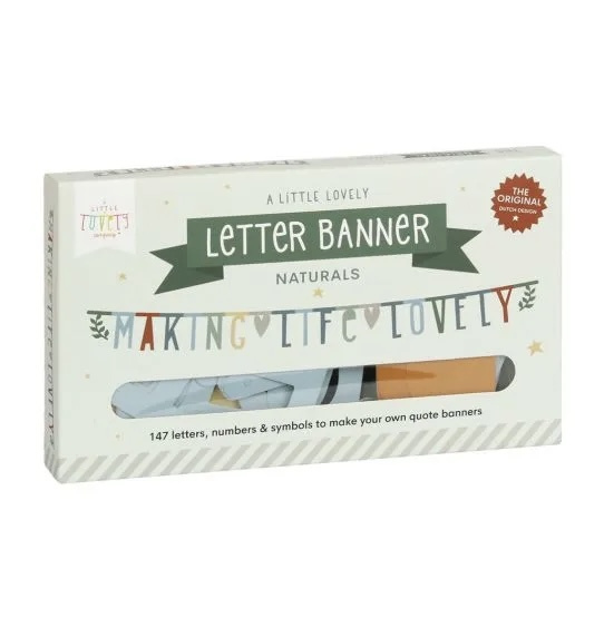 Letter banner naturals #1