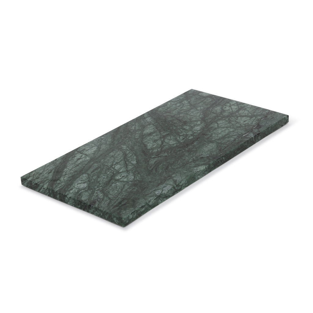 Marmer dienblad rechthoek M groen 15x30cm